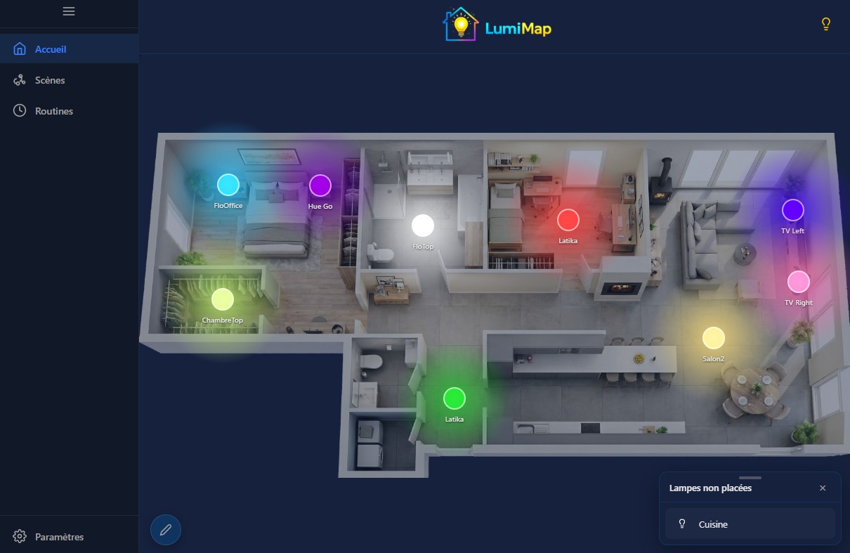 LumiMap dashboard screenshot